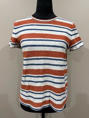 Madewell Hi-Fi Shrunken Tee - Striped Short Sleeve Crewneck Top
